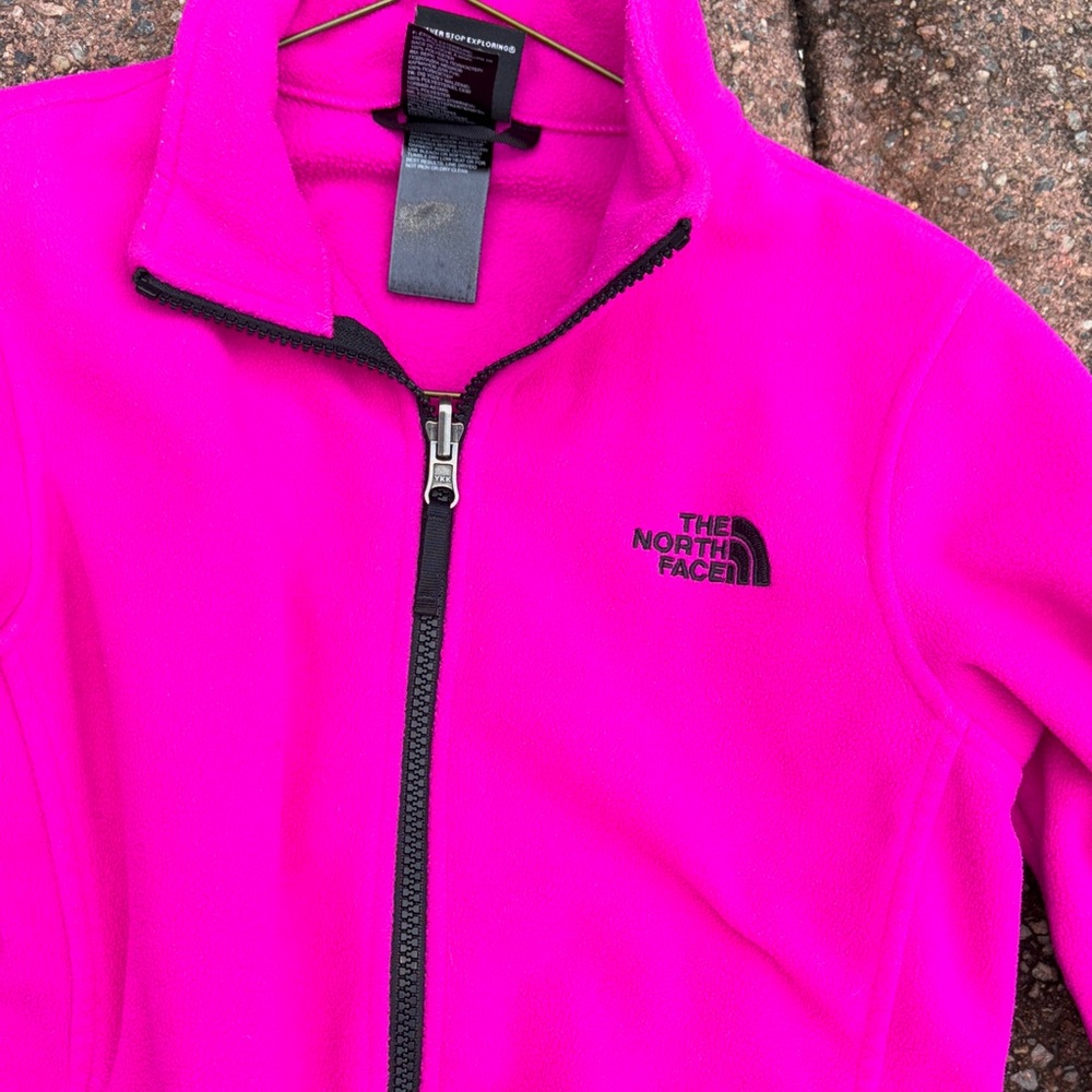 The North Face Girls Pink Full zip Jacket - Picture 3 of 10